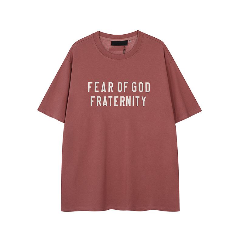 FW24 FRATERNITY T-Shirt / Shorts / Set - Wine Red